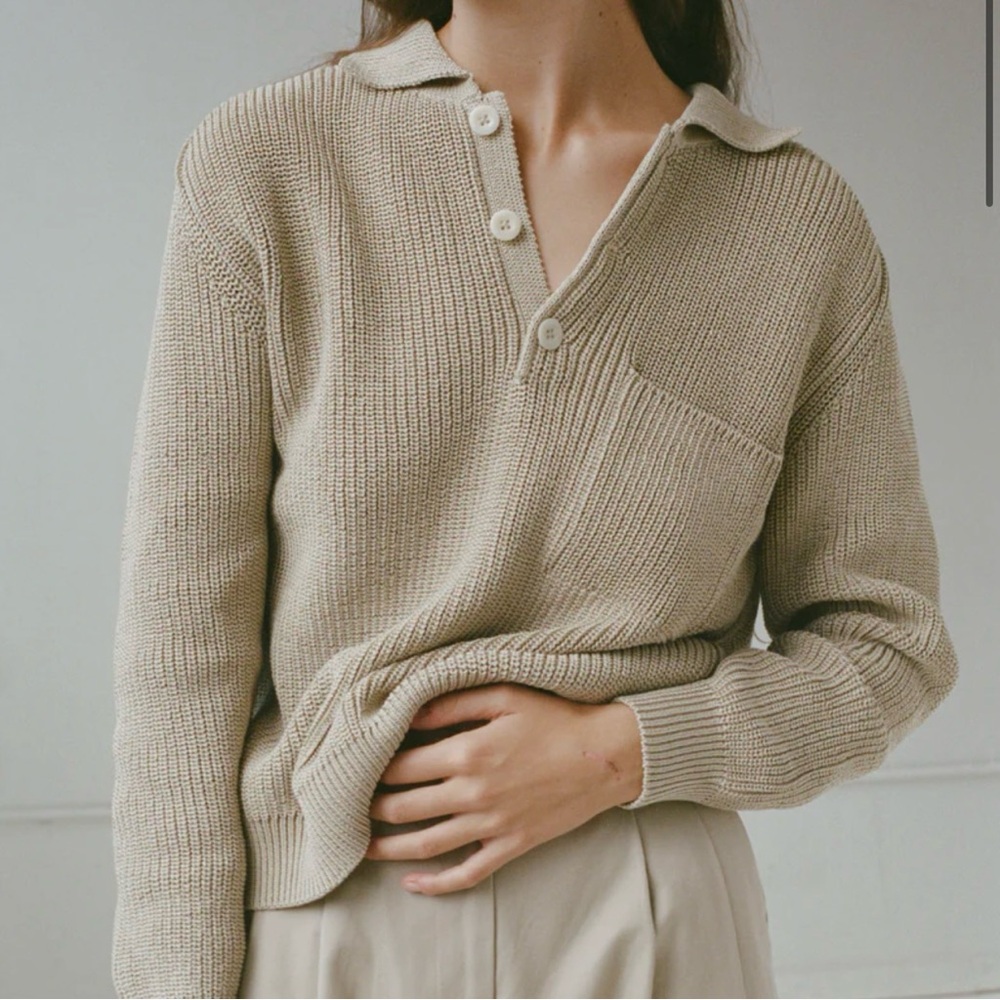 Shaina Mote - Saatchi Sweater - Greige - Size Small - Picture 5 of 14